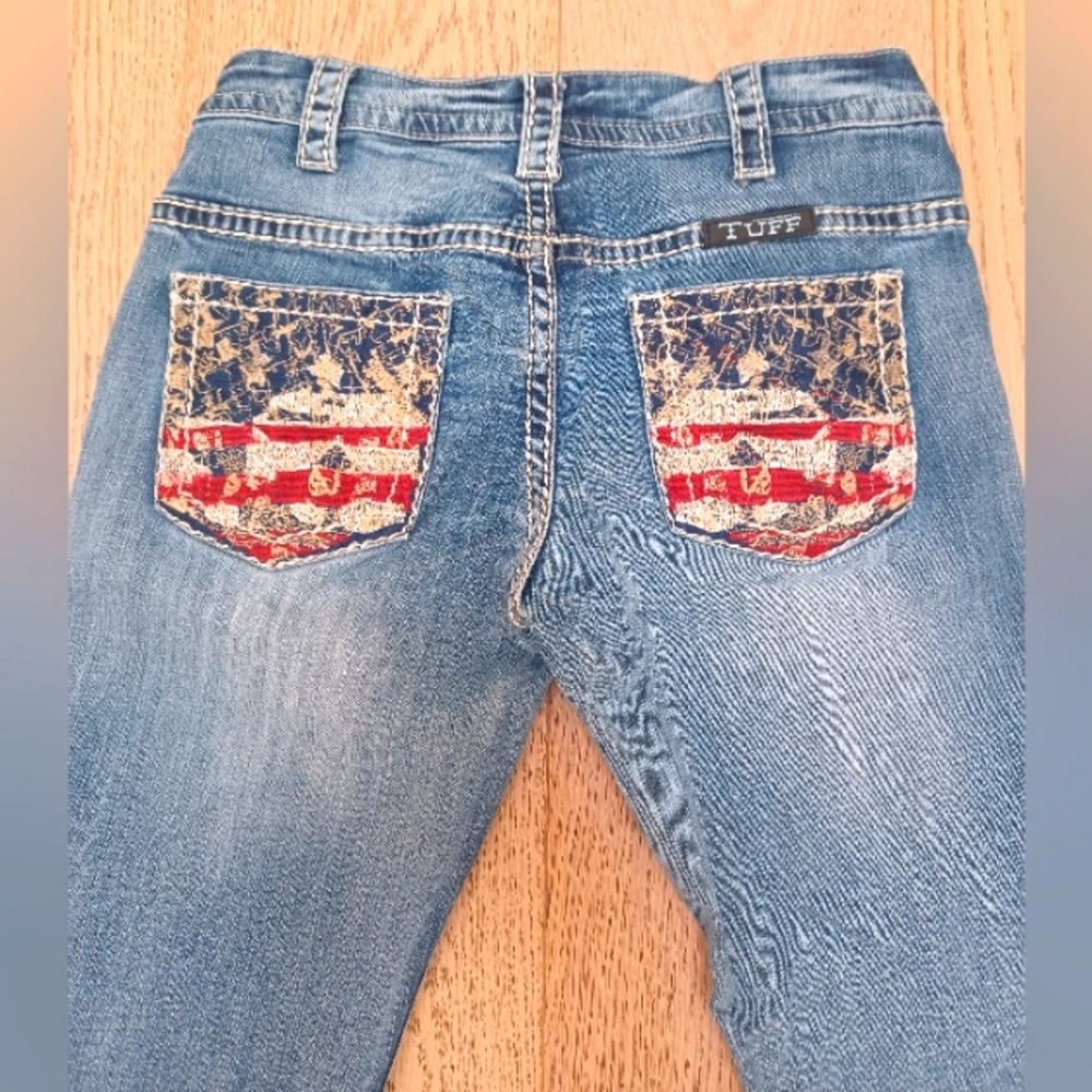 🇺🇸❤️🤍💙Cowgirl Tuff Liberty Bootcut Jeans 27x37